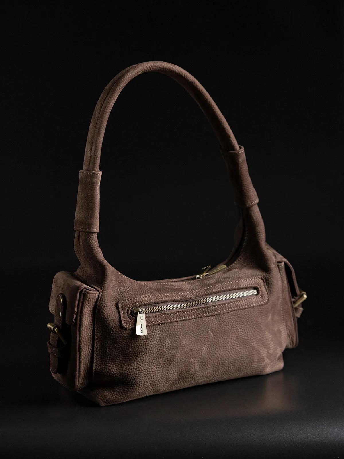 Изображение товара Сумка замшевая коричневая женская, Liss Comfort by J. Audmorr, коричневая, кожаная - номер 8